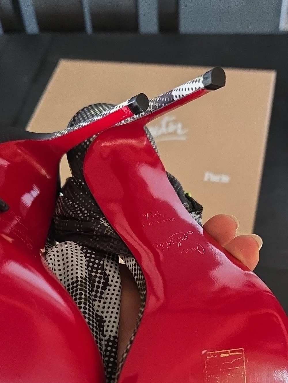 Christian Louboutin Wind 100 Around Heels Size 38.5